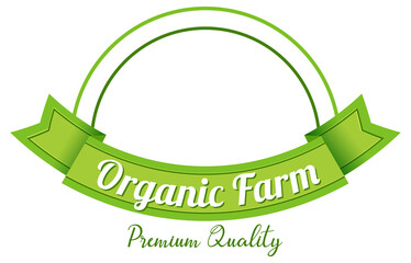 Wall Mural - logo design with words organic farm
