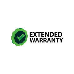 Poster - Extended warranty label isometric design