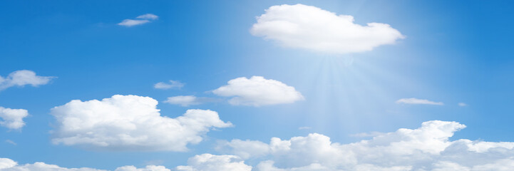 Wall Mural - beautiful blue sky cloudsfor background. panorama of sky.