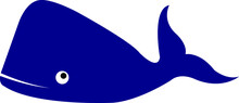 Whale Vector Illustration. Animal Image Or Clip Art.