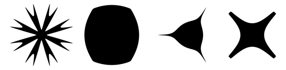 Aufkleber - Abstract geometric icon, symbol element shape