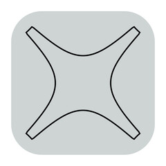 Aufkleber - Abstract geometric icon, symbol element shape