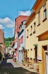 Wall Mural - Altstadtgasse in Karlstadt am Main, Franken