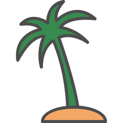 Sticker - Palm Tree Icon 