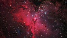 The Eagle Nebula M16 In The Constellation Of Serpens. Elements Of This Picture Furnished By NASA
