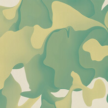 Abstract Swirl Background In Green Hues