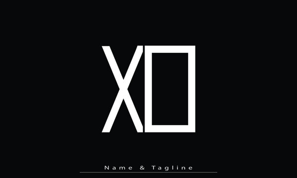 Alphabet letters Initials Monogram logo XO , OX