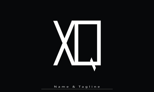 Alphabet letters Initials Monogram logo XQ , QX