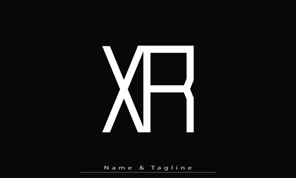 Alphabet letters Initials Monogram logo XR , RX