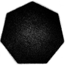 Spray Painted Heptagon Texture With A Transparent Background
