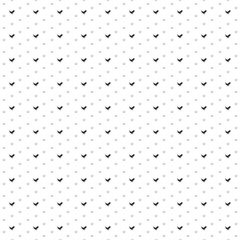 Poster - Square seamless background pattern from black eagle symbols are different sizes and opacity. The pattern is evenly filled. Vector illustration on white background