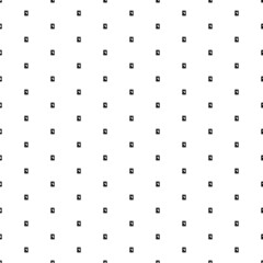 Poster - Square seamless background pattern from black washer symbols. The pattern is evenly filled. Vector illustration on white background