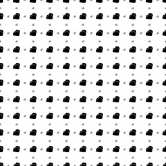 Poster - Square seamless background pattern from geometric shapes are different sizes and opacity. The pattern is evenly filled with big black boxing gloves symbols. Vector illustration on white background