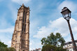 Tour Saint-Jacques tower in the center of Paris, historic landmark and tourist attraction