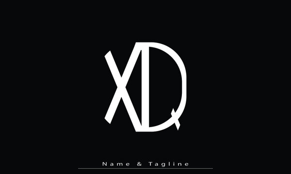 Alphabet letters Initials Monogram logo XQ , QX