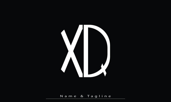 Alphabet letters Initials Monogram logo XQ , QX