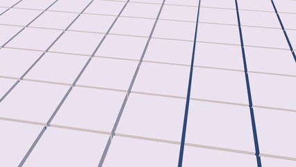 Poster - Screensaver of gray cubes. 3D rendering.