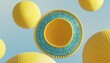 Liposome circular bilayer structure membrane. 3d illustration