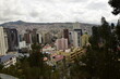 View from a high point of the La Paz city in the valley, Bolivia
