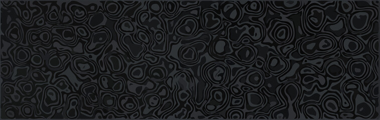 Damascus steel texture, cloud pattern, dark color vector