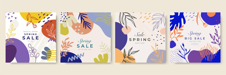 Trendy editable template for social networks stories and posts, vector illustration.