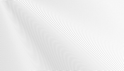 Wall Mural - Vector Illustration of a gray lines pattern on white background. EPS10