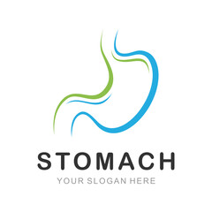 Wall Mural - stomach vector logo