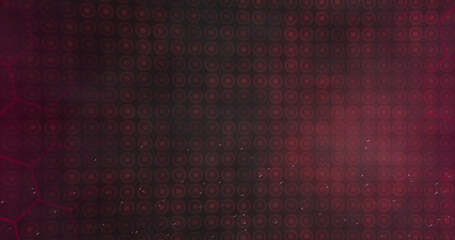 Image of neon red pattern over red pattern