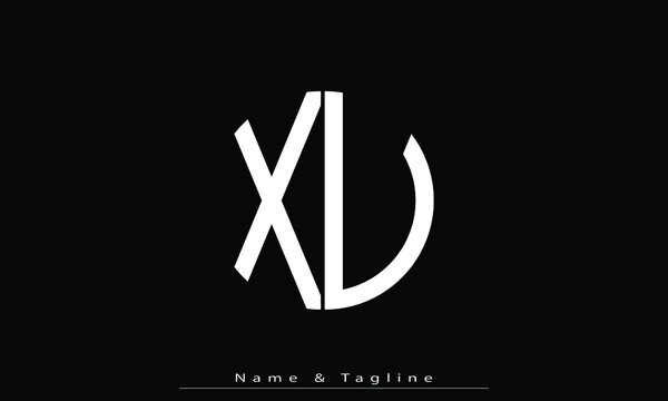 Alphabet letters Initials Monogram logo XU , UX