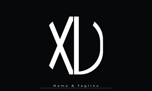 Alphabet letters Initials Monogram logo XU , UX