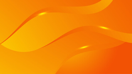 Orange color geometry background abstract art. Vector illustration