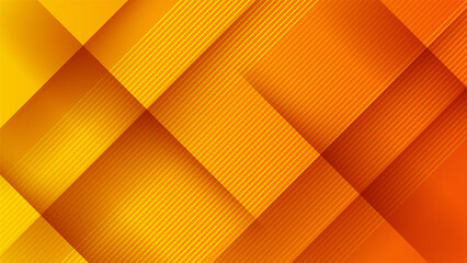Abstract modern orange yellow white banner background gradient color. Yellow and orange gradient with circle halftone pattern curve wave decoration.