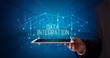 © ra2 studio - Person holding tablet, security concept