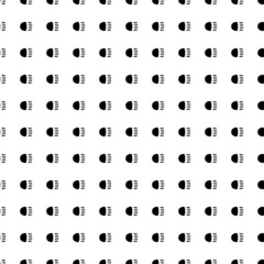 Poster - Square seamless background pattern from geometric shapes. The pattern is evenly filled with big black headlight symbols. Vector illustration on white background