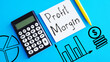 Profit margin is shown using the text