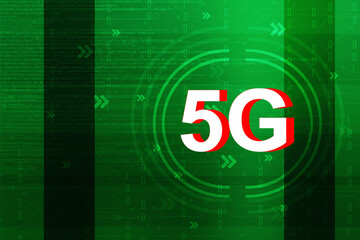 Poster - 2d rendering 5G Network 5G Connection

