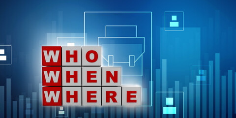 Poster - 3d rendering web searching