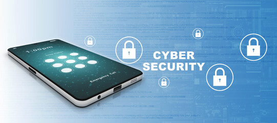 Poster - 3d rendering mobile phone cocept
