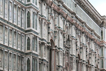 Wall Mural - Detail of Cathedral of Florence in Italy in Tuscany Region