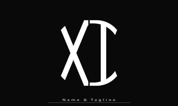 Alphabet letters Initials Monogram logo XI, IX