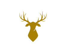 Deer Logo With Gold Color