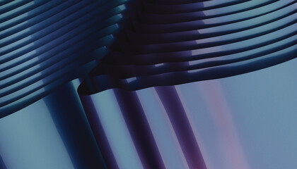 Abstract blue metal