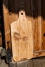 Close-up Image Of Handmade Wooden Cutting Board