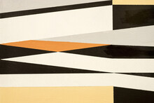 A Detail From A Modernist Abstract Painting, Linear And Hard-edged
