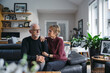 © Ameris Photography Inc./Stocksy - Older couple having difficult conversation.