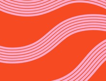 Abstract Background With Pink Lines On Red