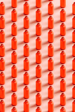 Patterns On Red Gas Bottles