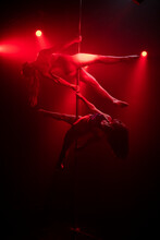 Performing Pole Dance