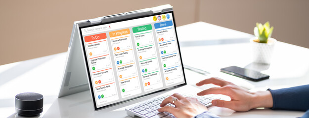 Poster - Kanban Project Schedule Management Software App