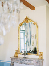 Decorative Mirror And Candles 